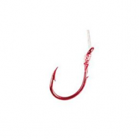 Eagle Claw Salmon Egg Snelled Fish Hook 8 Bicycle Red