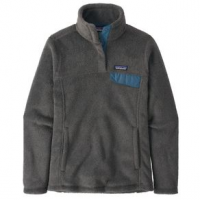 Patagonia Re-Tool Snap-T Fleece Pullover - Women's S Feather Grey/Ink Black X-Dye w/Abalone Blue