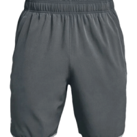 Under Armour HIIT Woven Shorts - Men's Pitch Gray / Mod Gray XL 7.75" Inseam