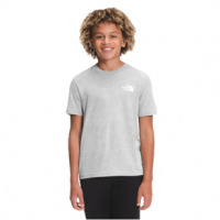 The North Face Short-Sleeve Graphic Tee - Boy's S TNF Light Grey Heather/TNF Red/TNF Red