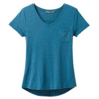prAna Foundation V-Neck T-Shirt - Women's M Seaside Blue Heather