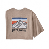 Patagonia Line Logo Ridge Pocket Responsibili-Tee Shirt - Men's XL Shroom Taupe