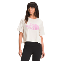 The North Face Short Sleeve Half Dome Cropped Tee Shirt - Women's Vintage White L