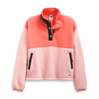 The North Face Cragmont Fleece 1/4-Snap Pullover - Women's Emberglow Orange / Rose Tan XS
