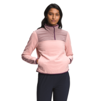 The North Face Mountain Sweatshirt Pullover - Women's Rose Tan / Twilight Mauve / Blackberry Wine M