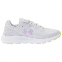 Under Armour Surge 2 Running Shoe - Youth 3.5Y Halo Gray/White/Pacific Purple Regular