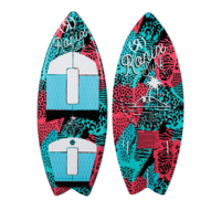 Ronix Super Sonic Space Odyssey Fish Wakesurf Board Boys' - 2022 Coral / Mint / Black 3'9"