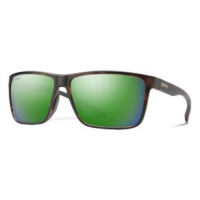 Smith Riptide Chromapop Sunglasses - Men's Matte Tortoise / Glass Green Mirror Chromapop Polarized