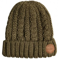 Roxy Tram Cable Knit Beanie - Women's One Size Burnt Olive