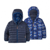 Patagonia Reversible Down Sweater Hoodie - Infant 6M The Fantastics: Superior Blue