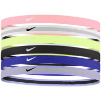 Nike Swoosh Sport 2.0 Headbands 6 Pack - Girls' One Size Pink Foam/White/Lime Ice