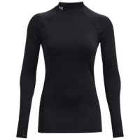 Under Armour Authentics Mock Neck - Women's Black / White L