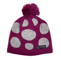 Chaos Eria Beanie - Girls' Berry / Grey Dots 4/6X