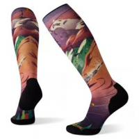 Smartwool Ski Targeted Cushion Lift Bunny Print Over The Calf Sock - Women's M MULTI COLOR