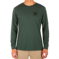 Hurley Everyday Washed One & Only Icon Long Sleeve - Men's S Galactic Jade