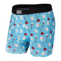 Saxx Vibe Modern Fit Boxer - Men's M Blue Love What You Doo