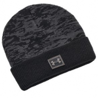 Under Armour Graphic Knit Beanie - Boys' One Size Black
