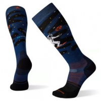 Smartwool Snow Targeted Cushion Pattern Over The Calf Sock L ALPINE BLUE