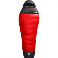 The North Face Inferno -20F Down Sleeping Bag - Adult Long Fiery Red/TNF Black Right Hand