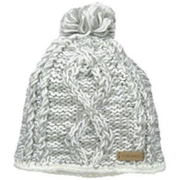 Screamer Robin Earflap Beanie - Women's White Charcoal One Size