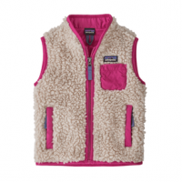 Patagonia Retro-X Vest - Toddler 3T Natural w/Mythic Pink