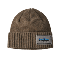 Patagonia Brodeo Beanie Fitz Roy Trout Patch / Ash Tan One Size