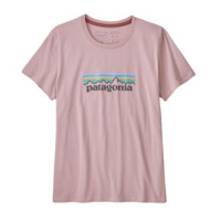 Patagonia Pastel P-6 Logo Organic Cotton Crew T-Shirt - Women's Fuzzy Mauve M