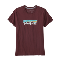 Patagonia Pastel P-6 Logo Organic Cotton Crew T-Shirt - Women's Dark Ruby S