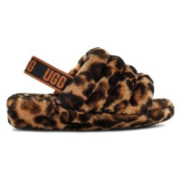 UGG Fluff Yeah Slide Panther Print Slipper - Women's Butterscotch 10 Regular