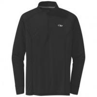 Outdoor Research Echo Quarter Zip Long Sleeve Shirt - Men's L Black