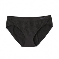 Patagonia Barely Hipster Underwear - Women's XS Valley Flora Jacquard: Black