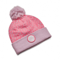 Under Armour Graphic Knit Pom Beanie - Girls' One Size Mauve Pink/Cool Pink/Cerise