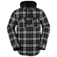 Volcom Field Insulated Flannel Jacket - Men's XS Black