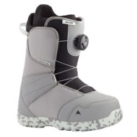 Burton Zipline BOA Snowboard Boot - Kids' 6K Gray/Neo Mint