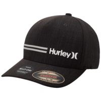 Hurley Hurley Men's - H2o-dri Line Up Curved Brim Fitted Hat S / M Black