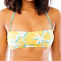 Carve Designs Sabelle Bandeau Top - Women's Gold Palms XL