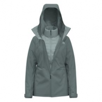 The North Face ThermoBall(TM) Eco Snow Triclimate(R) Jacket - Women's XS Balsam Green / Silver Blue