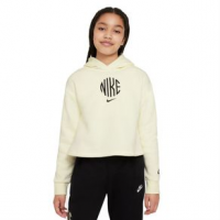 Nike Sportswear French Terry Hoodie - Girls' XS Cashmere / Black