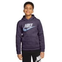 Nike Club + HBR Pullover - Boys' L Dark Raisin/Htr
