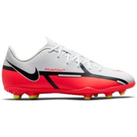 Nike Jr. Phantom GT2 Club MG Soccer Cleat - Youth White / Bright Crimson / Volt 2.5Y REGULAR