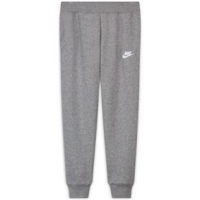 Nike Club Fleece Pants - Girls' L Carbon Heather/White
