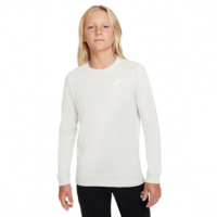 Nike Embroidered Futura Long-sleeve T-shirt - Boys' XL Light Bone