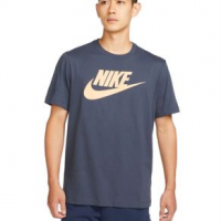 Nike Sportswear T-Shirt - Men's M Thunder Blue / Orange Chalk