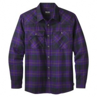 Outdoor Research Feedback Flannel Shirt - Men's 3XL Grape Plaid