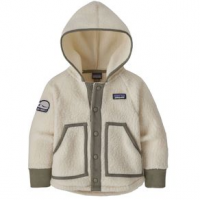 Patagonia Retro Pile Fleece Jacket - Infant 3T Live Simply Whale Patch/Natural