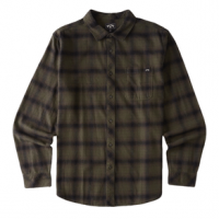 Billabong Coastline Flannel Shirt - Men's M Dark Olive