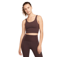Nike Yoga Luxe Infinalon Crop Top - Women's Brown BasaLight / Light Chocolate L