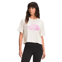 The North Face Short Sleeve Half Dome Cropped Tee Shirt - Women's XS Vintage White