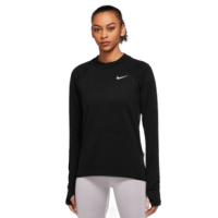 Nike Therma-FIT Element Running Crew Long Sleeve Shirt - Women's Black / Reflective Silver XS