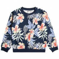 Roxy Oopsie Pullover Sweatshirt - Girls' S Mood Indigo Wild Floral